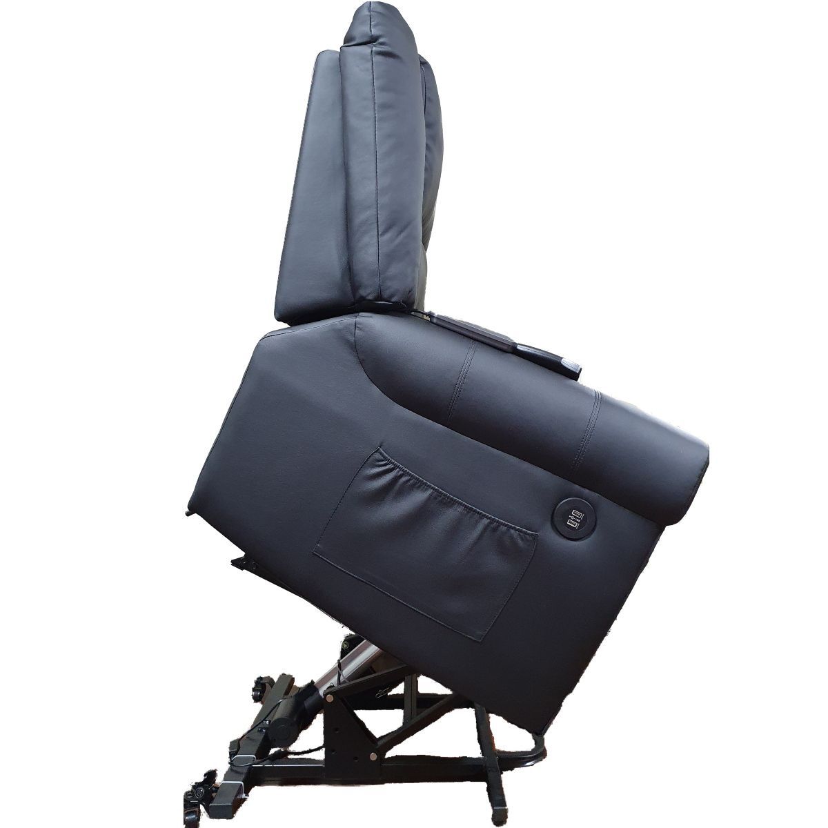 GENERICO - Sillon Reclinable Electrico Con Masajeador Y Puerto USB - Negro