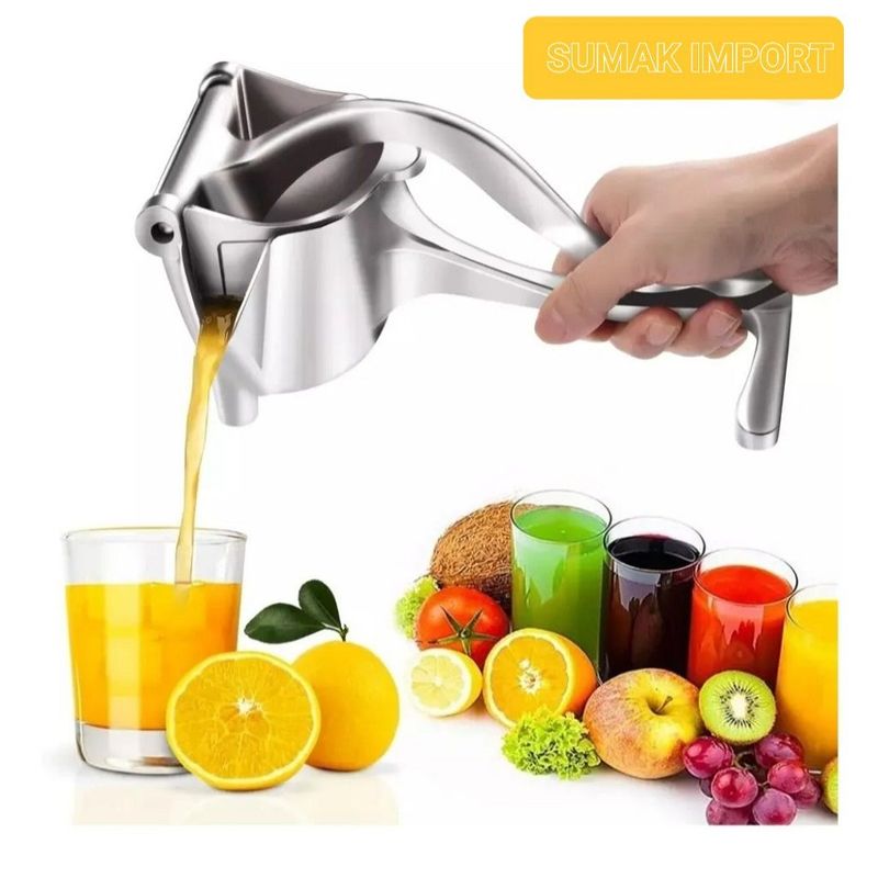 GENERICO - Exprimidor Manual Multifuncional  De Naranja Frutas Acero Inoxidable