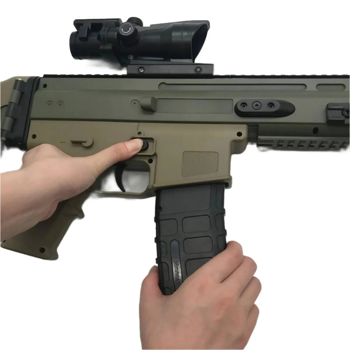 INSPIRA MARKET - Pistola de Juguete Fusil Hidrogel Scar Alta Potencia