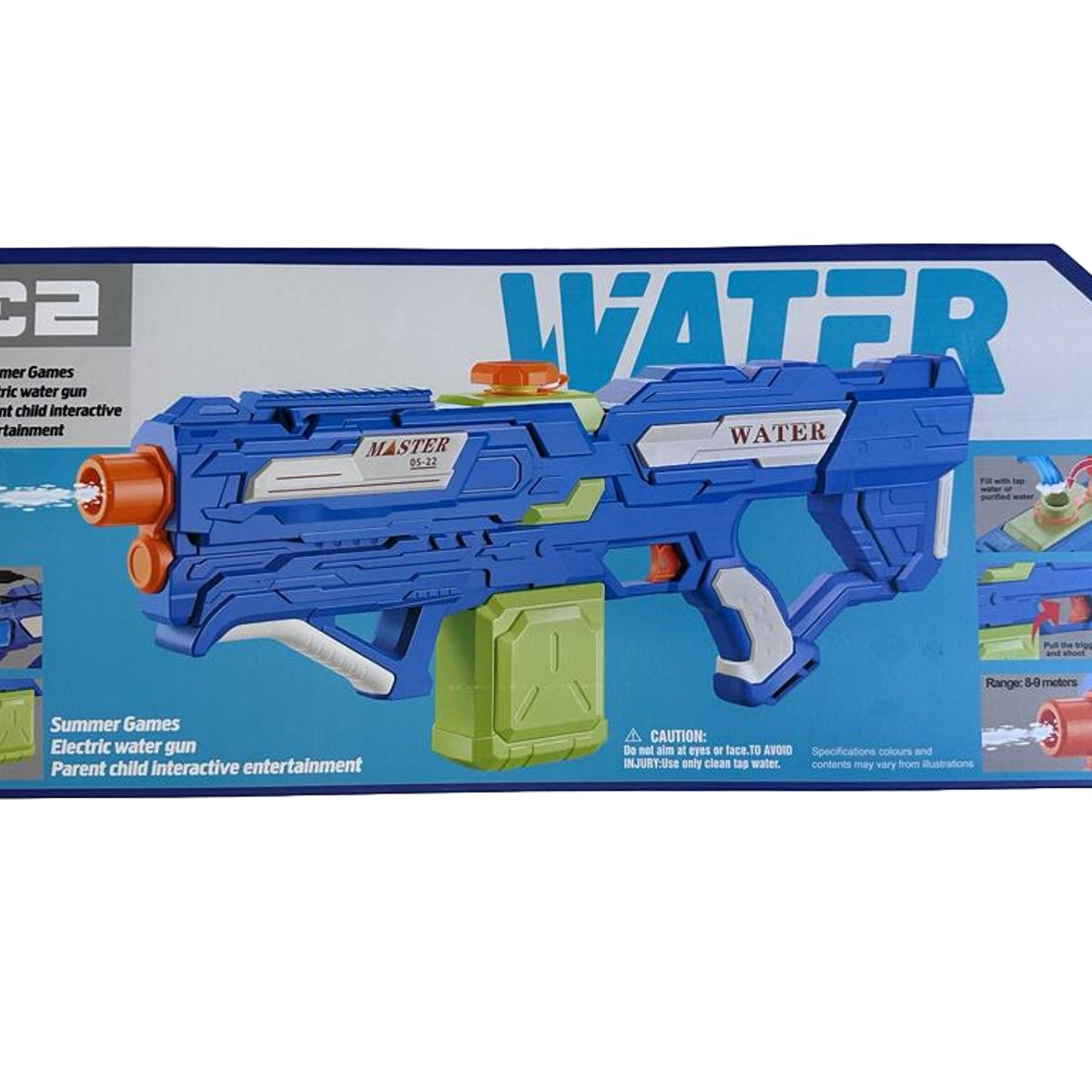 INSPIRA MARKET - Pistola de agua alta presión batería recargable