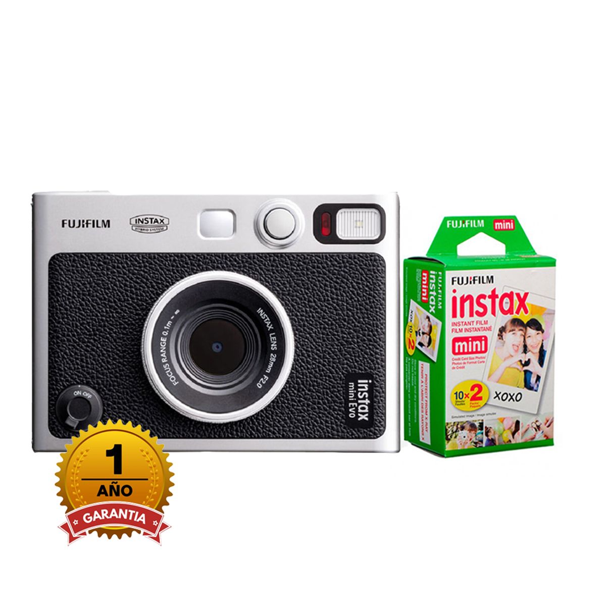 FUJIFILM - Camara Fujifilm Instax Mini Evo  +Pack Pelicula x20und..