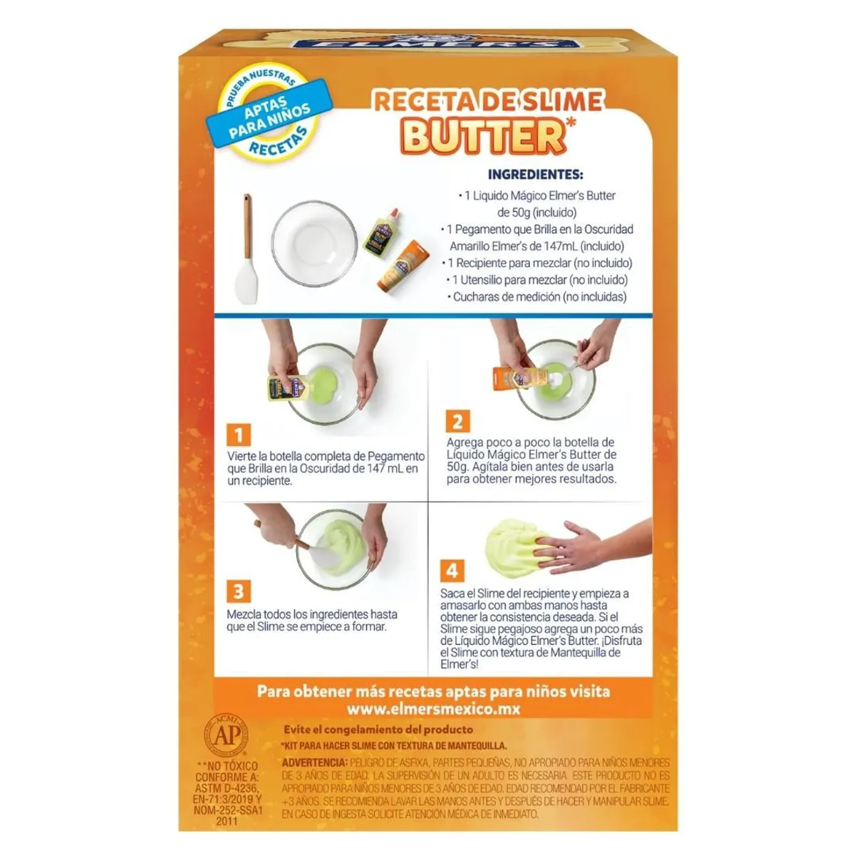 ELMERS - Kit Para Hacer Slime Butter Elmer's 4 piezas