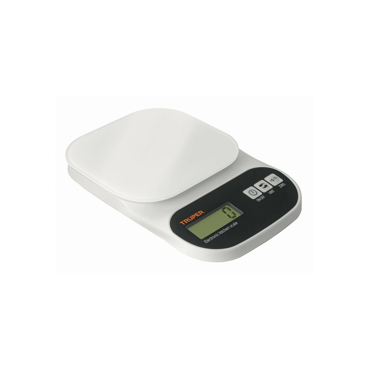 TRUPER - Balanza digital de cocina, vidrio 5 kg truper