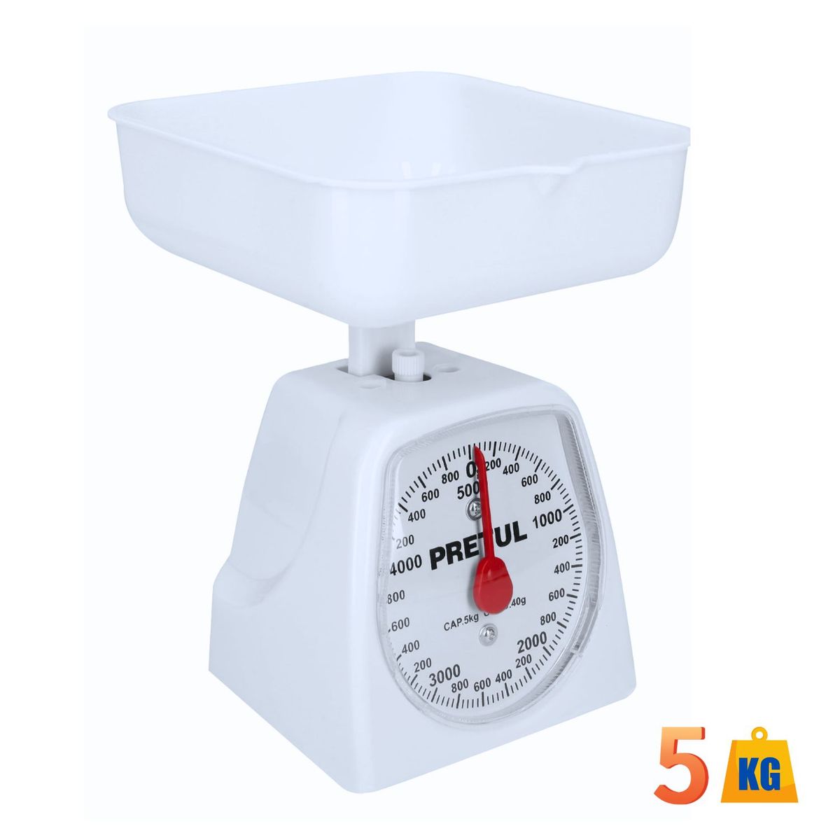 PRETUL - Balanza mecánica de cocina, 5 kg pretul