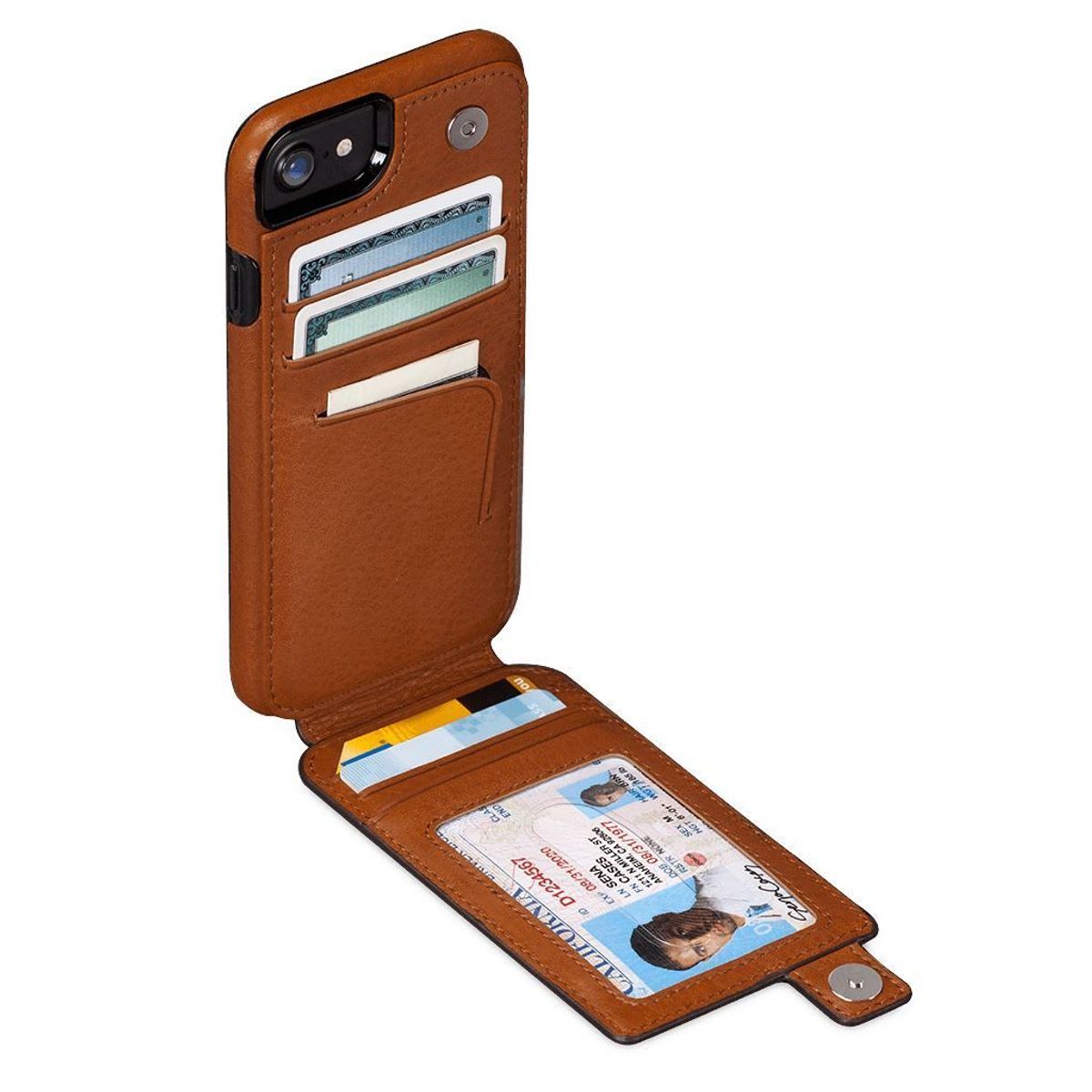 TARGUS - Targus SENA Case iPhone 7 Y 8 WALLETSKIN Color TAN - SFD30802AMUS