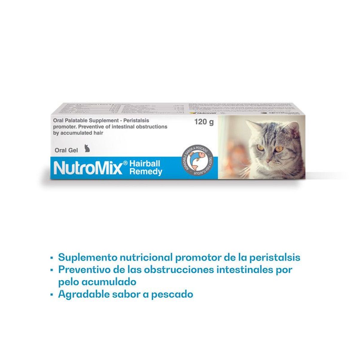 NUTROMIX - VITAMINA SUPLEMENTO PARA GATOS NUTROMIX HAIRBALL REMEDY X 120 G