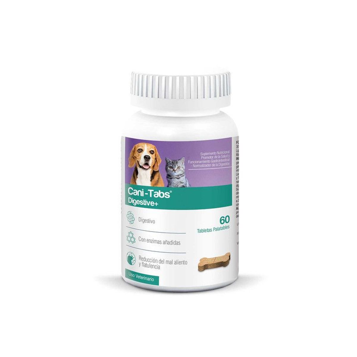 CANI TABS - SUPLEMENTO PARA PERROS Y GATOS CANI-TABS DIGESTIVE+ X 60 TAB