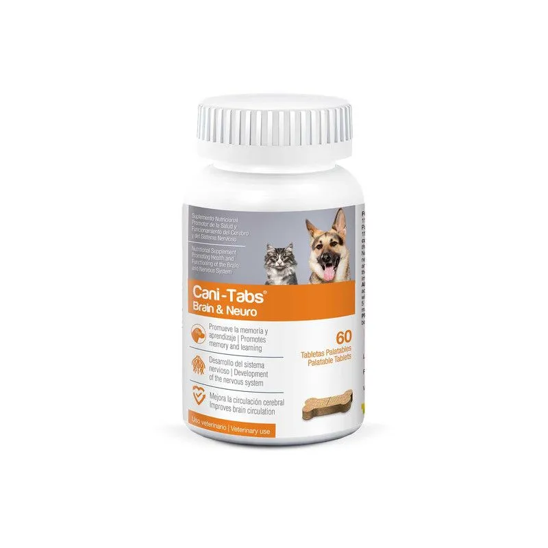 CANI TABS - VITAMINA PARA PERROS Y GATOS CANI-TABS BRAIN & NEURO X 60TAB