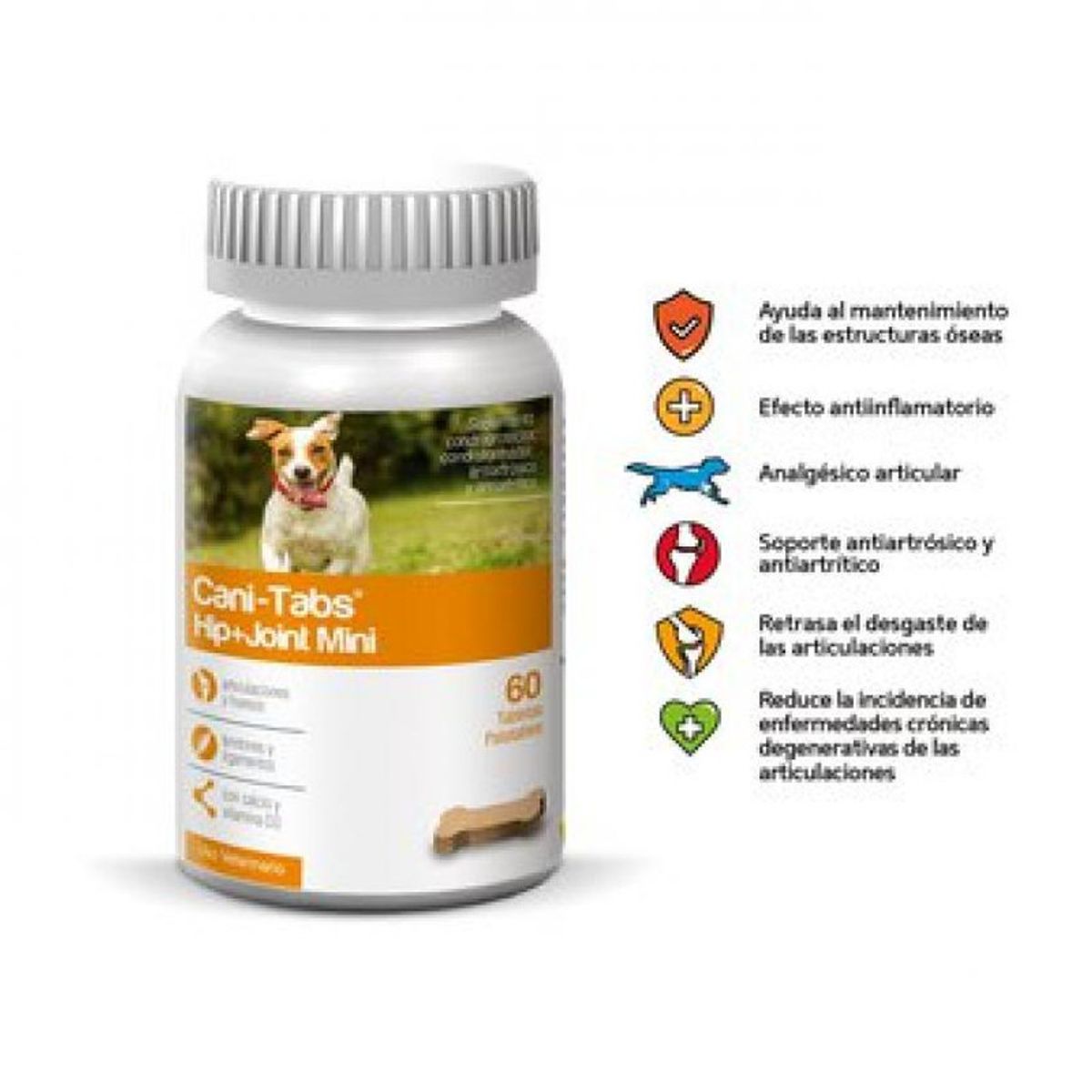 CANI TABS - SUPLEMENTO PARA PERROS CANI TABS HIP + JOINT MINI X 60 TAB