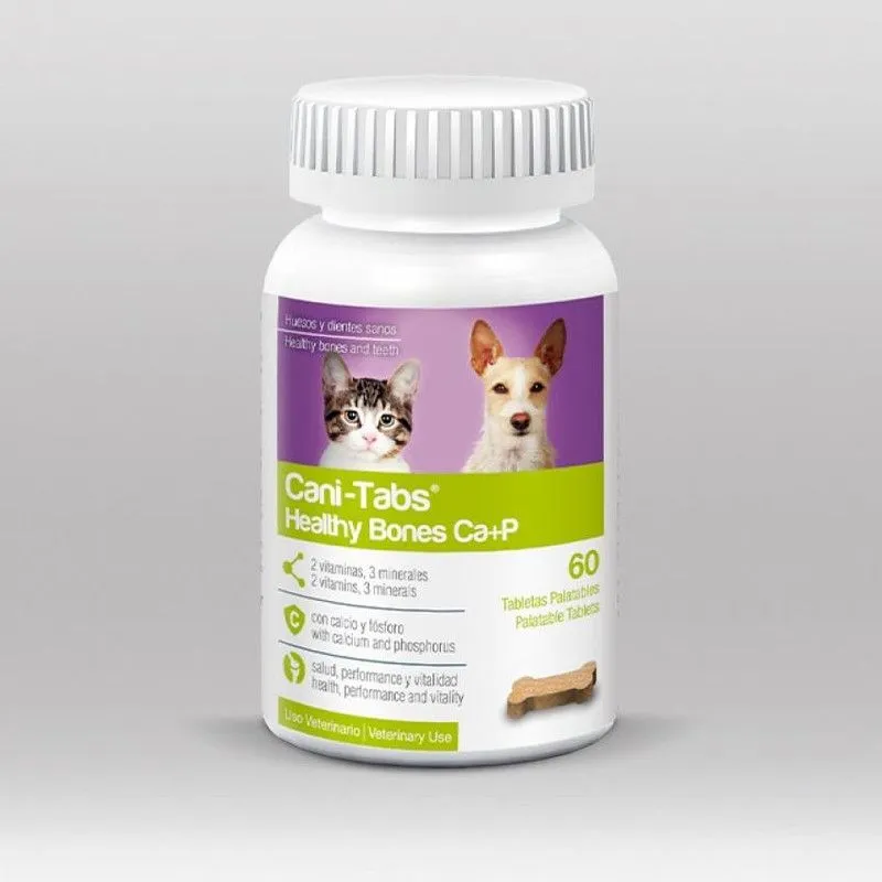CANI TABS - VITAMINA SUPLEMENTO PARA PERROS HEALTHY BONES CA+P X 60 TAB