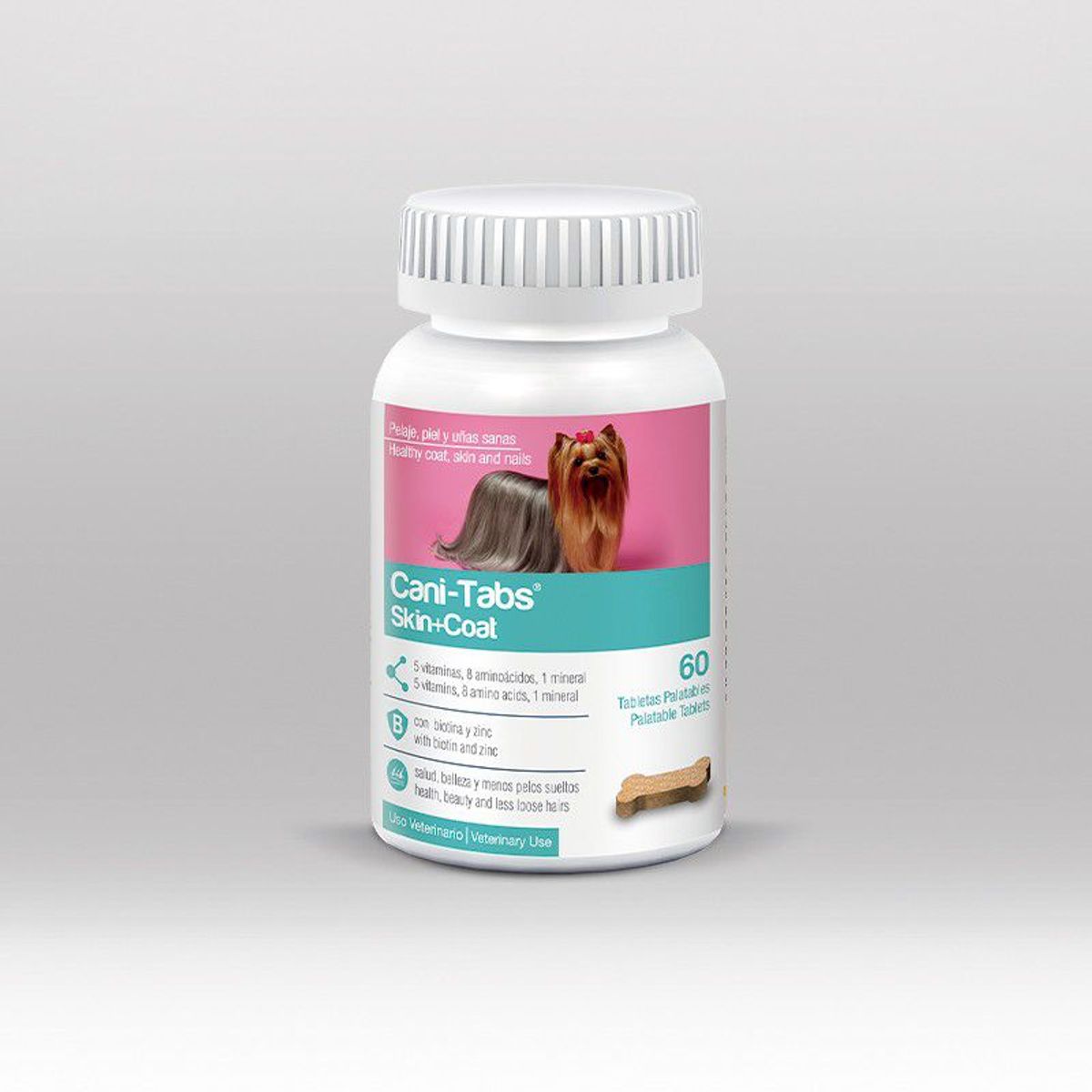 CANI TABS - VITAMINA SUPLEMENTO PARA PERROS SKIN + COAT X 60 TAB