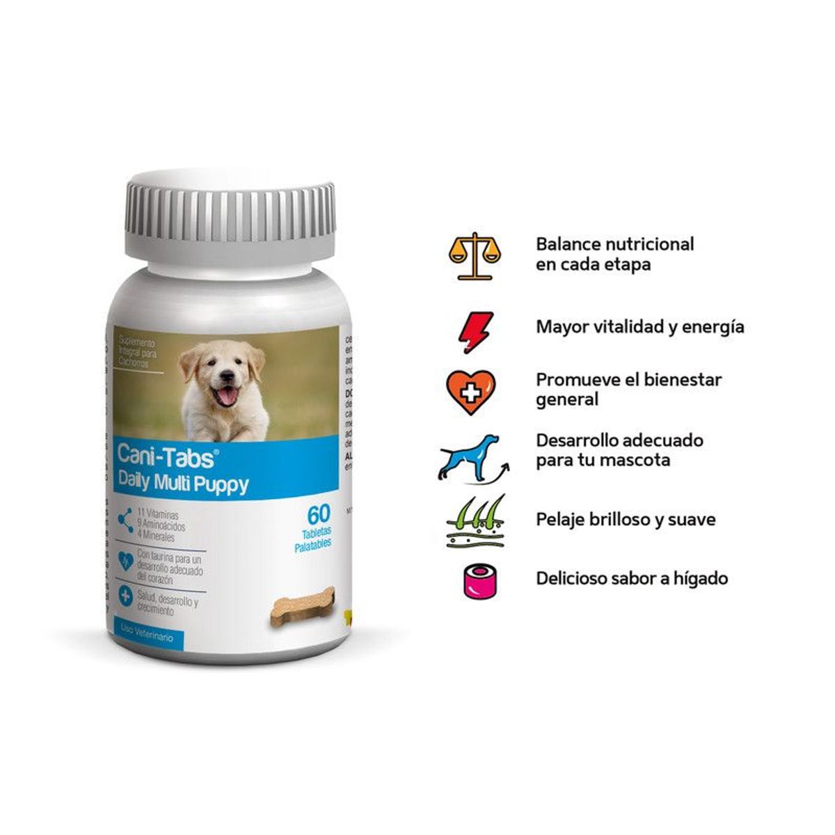 CANI TABS - VITAMINA PARA PERROS CANI-TABS DAILY MULTI PUPPY X 60 TAB