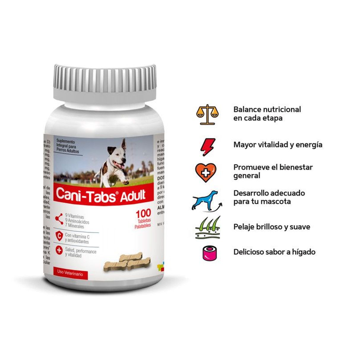 CANI TABS - VITAMINA PARA PERROS CANI-TABS DAILY MULTI ADULT X 100 TAB