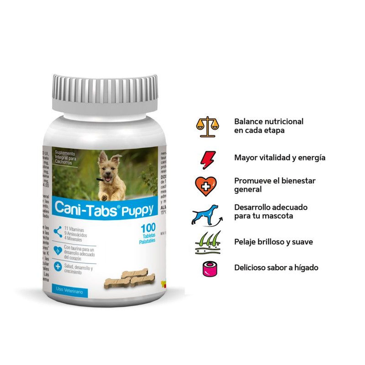 CANI TABS - VITAMINA  PARA PERROS CANI-TABS DAILY MULTI PUPPY X 100 TAB