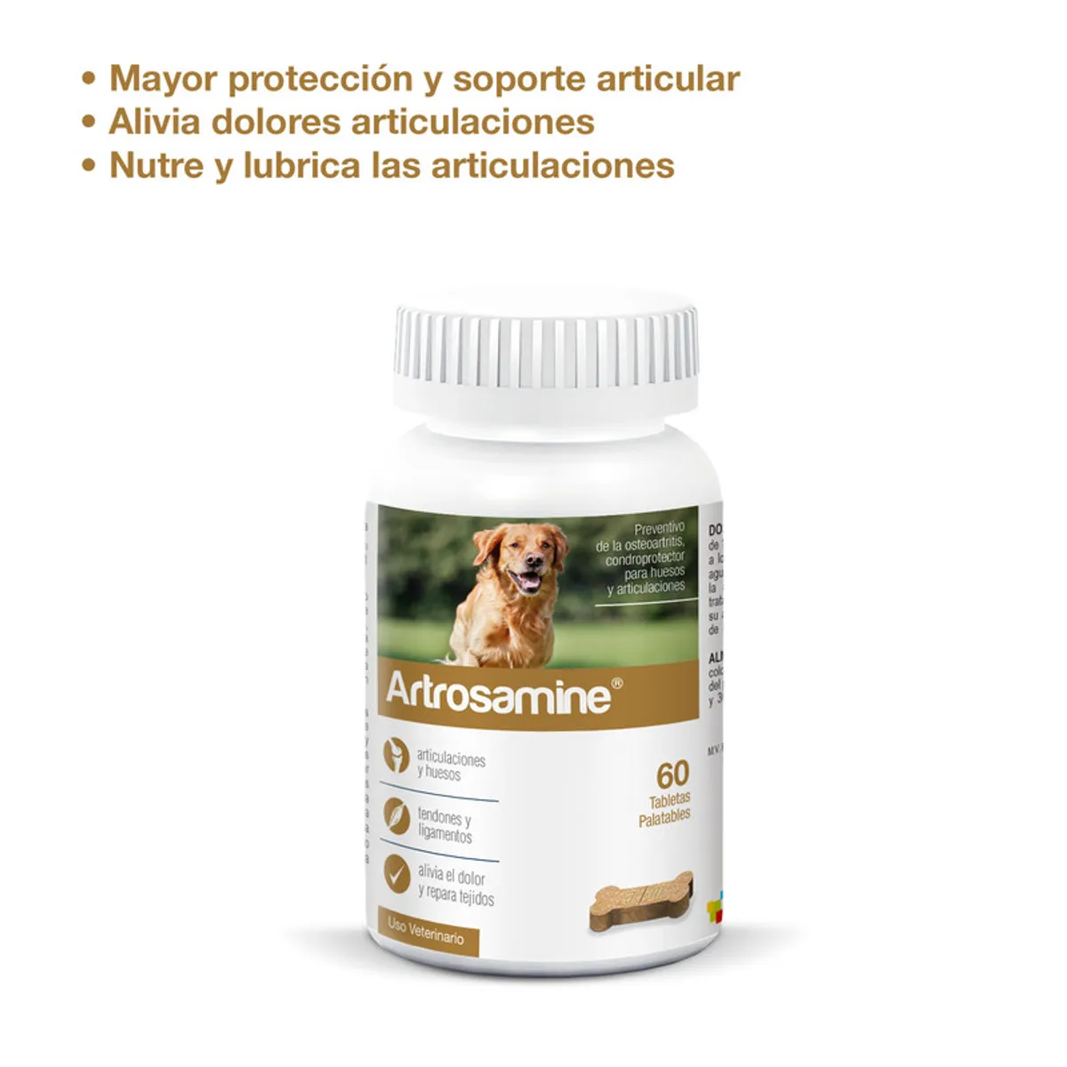ARTROSAMINE - SUPLEMENTO ARTICULAR PARA PERROS ARTROSAMINE X 60 TAB