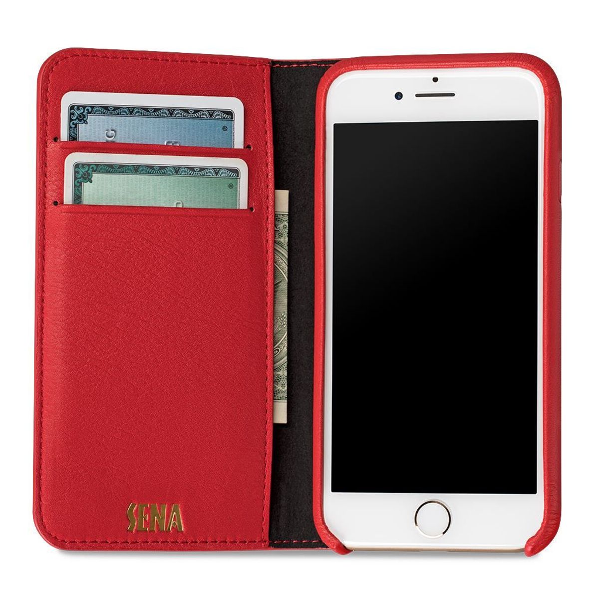 TARGUS - Targus SENA Case iPhone 8 7 Isa Quilted Wallet Cuero Rojo SFD29403ALUS