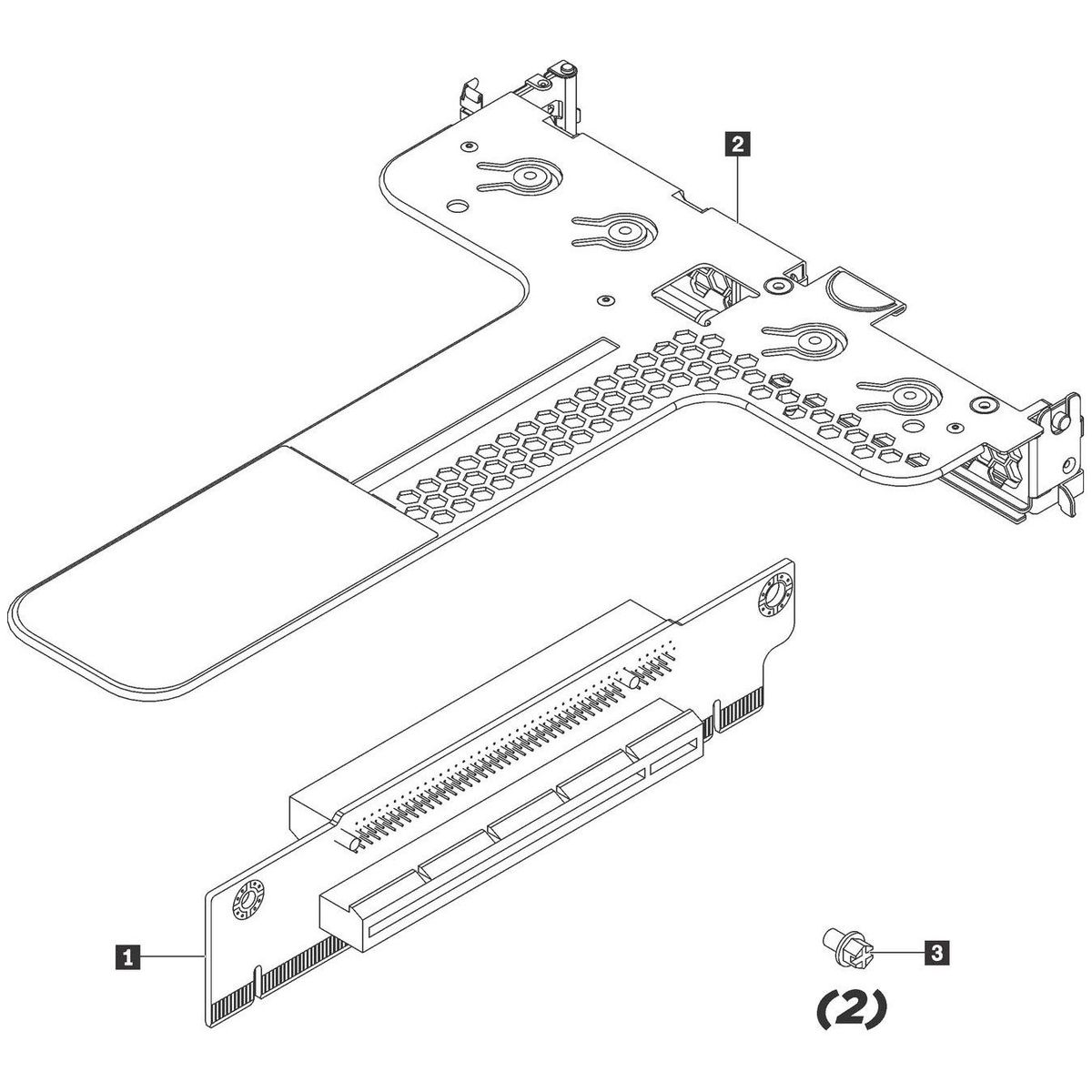 LENOVO - Lenovo ThinkServer x8x16 PCIe LP+LP SR530SR570SR630 - 7XH7A02682