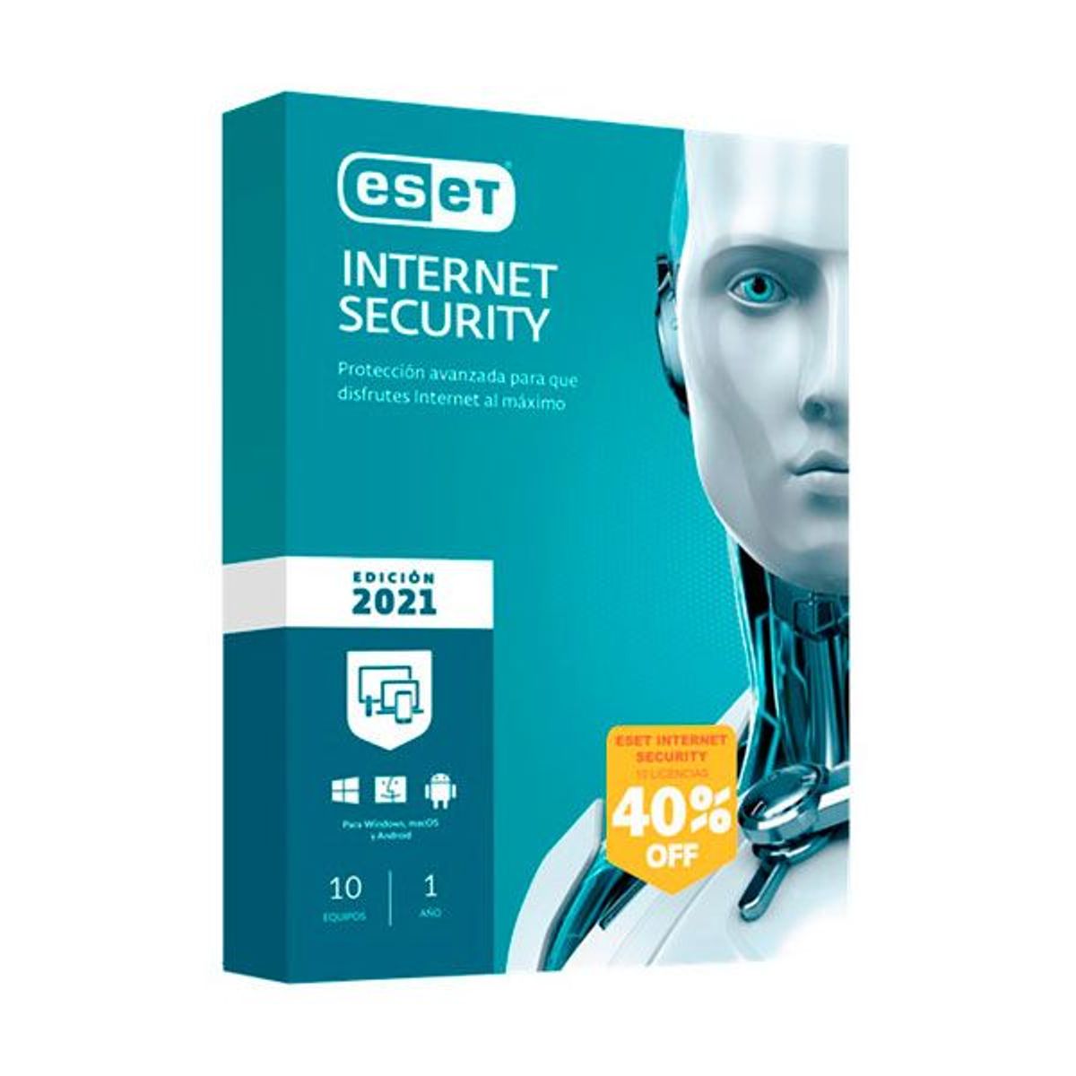 ESET NOD32 - ANTIVIRUS ESET NOD 32 INTERNET SECURITY  10PC