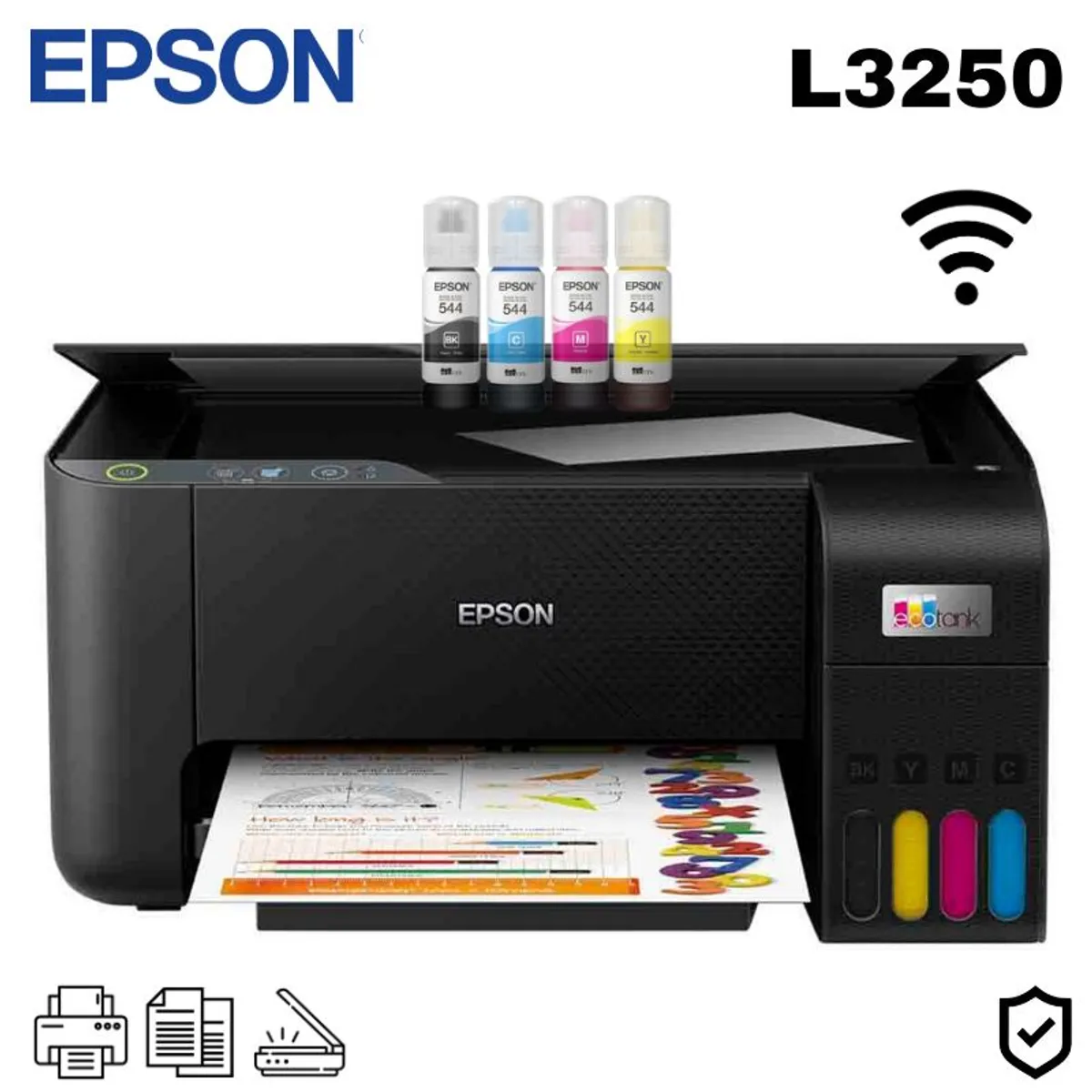 EPSON - Impresora Multifuncional Epson EcoTank L3250 Wifi Inalambrico