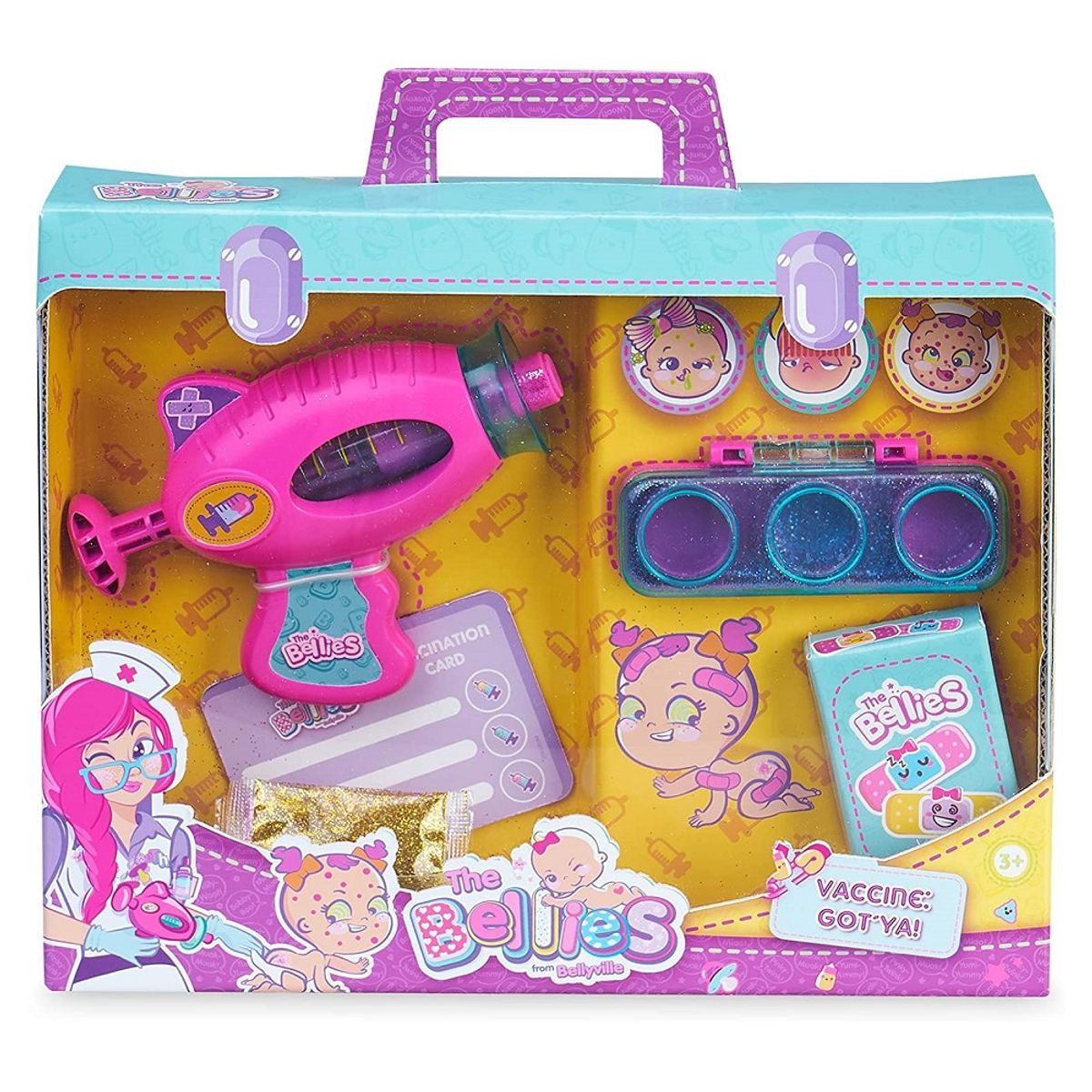 THE BELLIES - The Bellies - Kit de Vacunitas Glitter para Muñecas Bellies