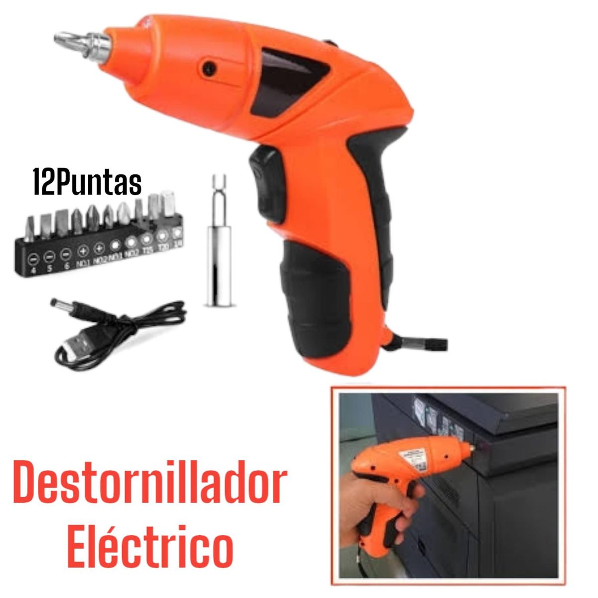 OEM - Destornillador Eléctricas Inalámbricas Liduo de 13 piezas