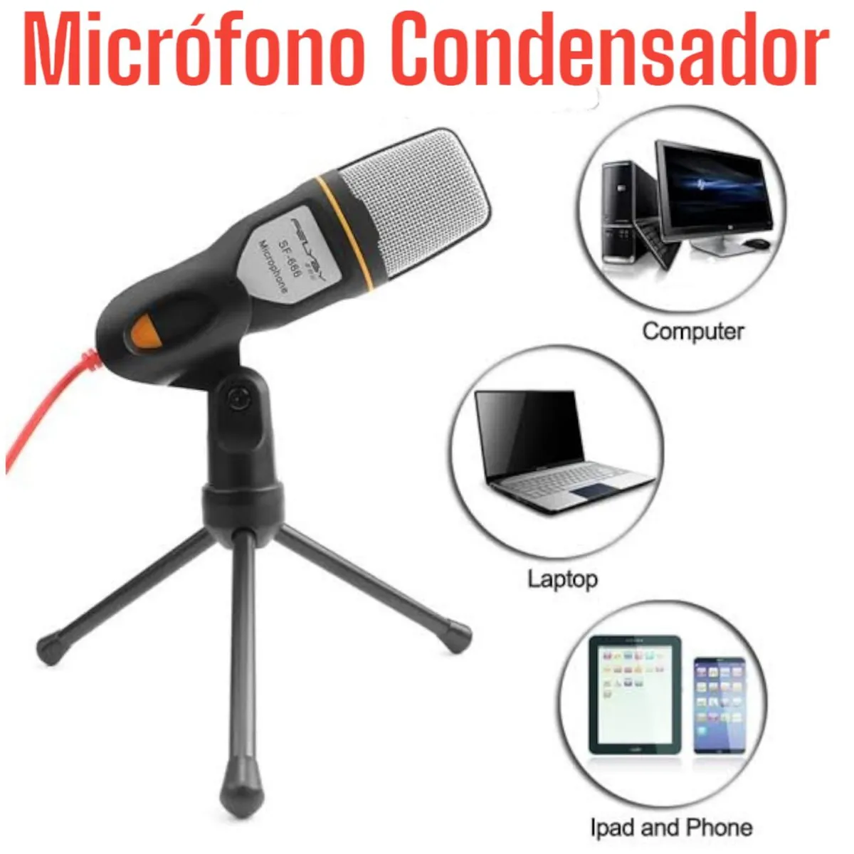 OEM - Micrófono Condensador Profesional con Trípode Incluido