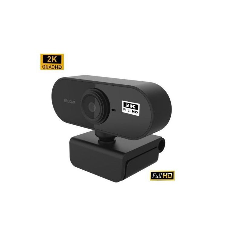 OEM - Cámara web 1920p 2k full hd con micrófono oem-negro