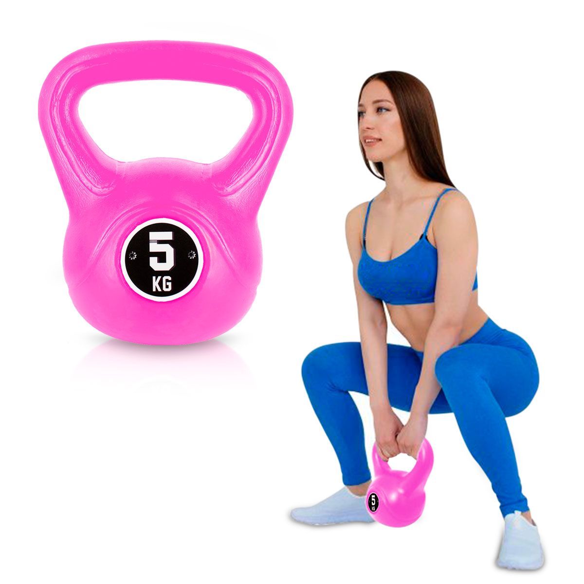 GENERICO - PESA RUSA DE PVC ROSA 5KG