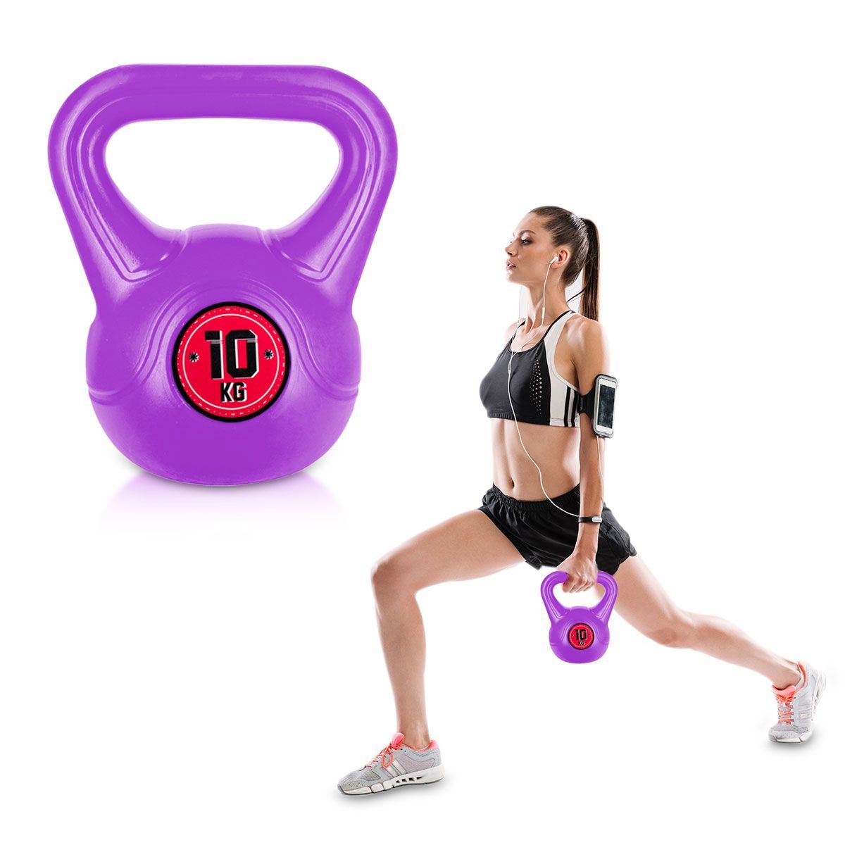 GENERICO - PESA RUSA DE PVC VIOLETA10KG