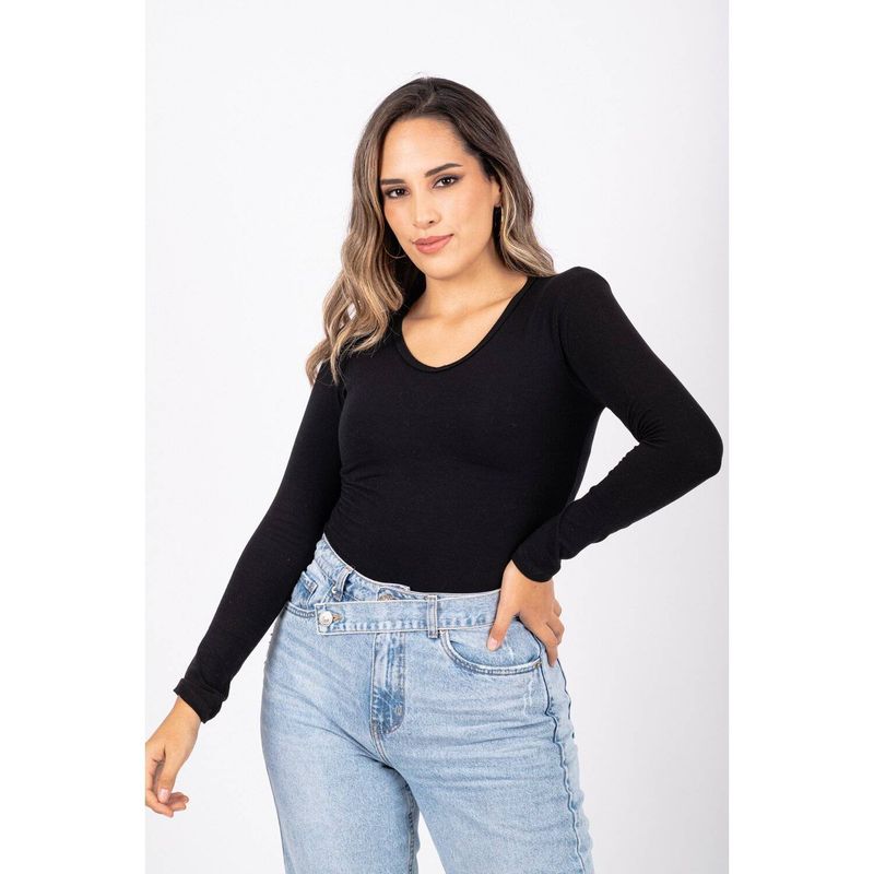 PYT - Polo Algodón Lycra Manga Larga Mujer.-