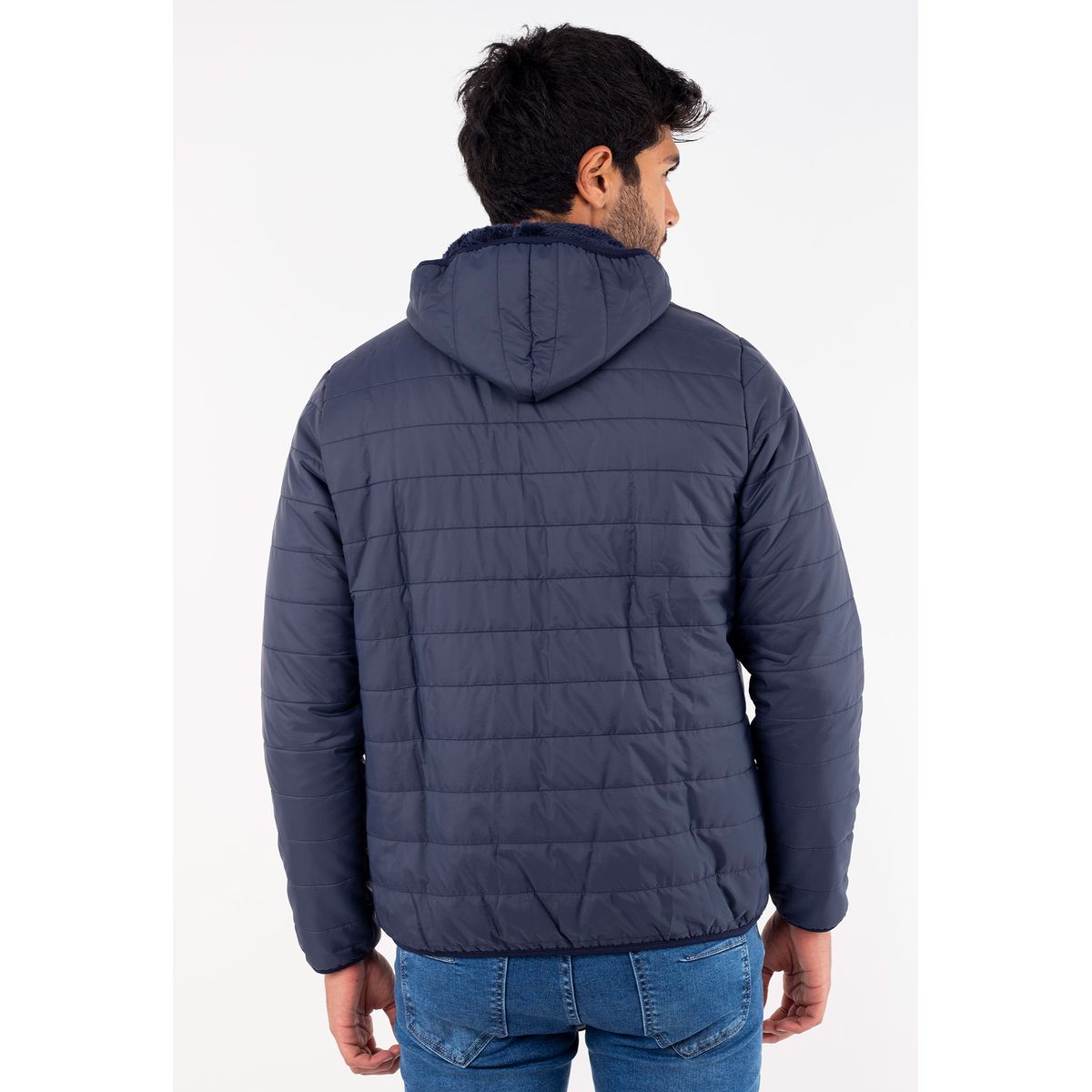 JUSTO - CASACA PARA HOMBRE AZUL - ACOLCHADO SLIM FIT