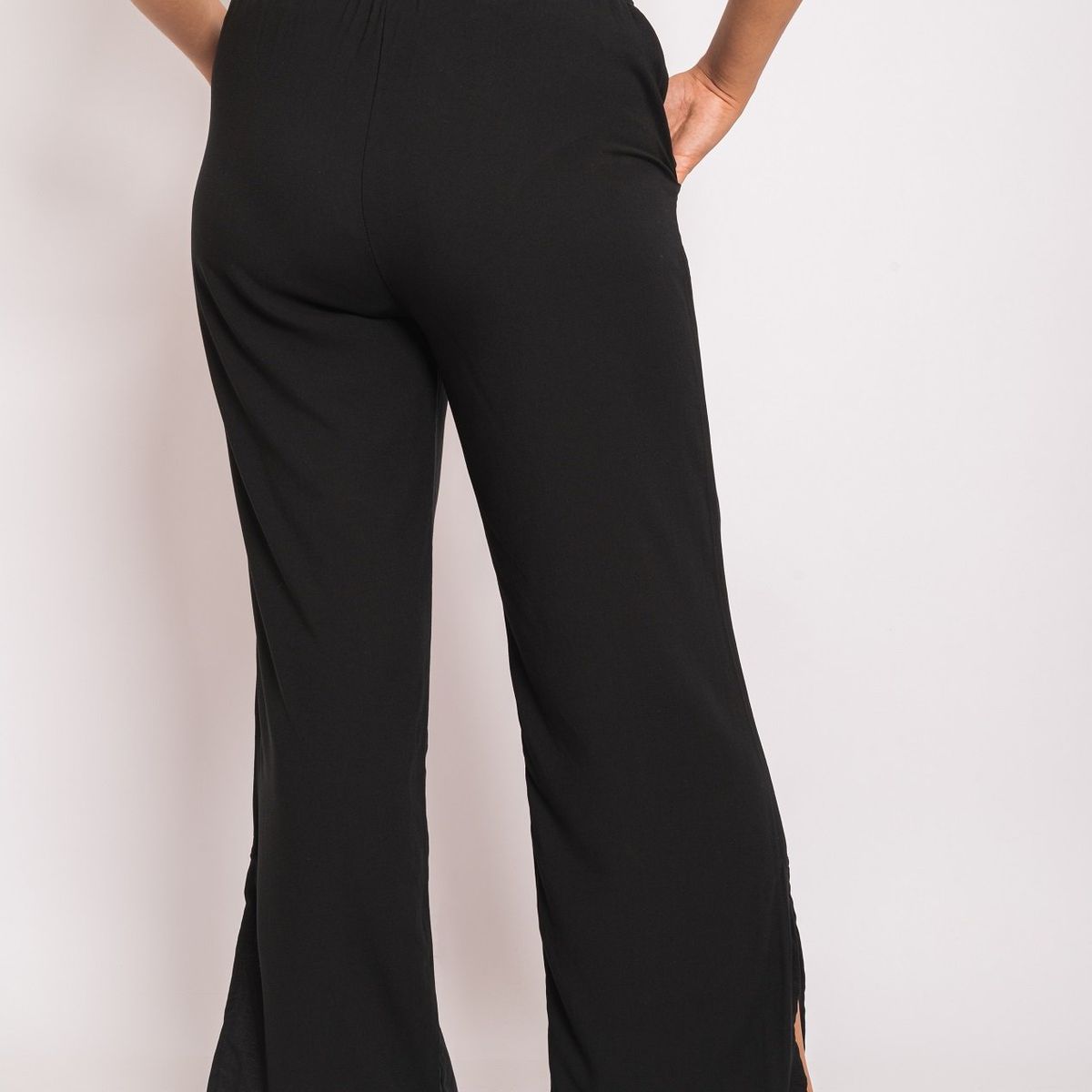 PYT - Pantalón con Abertura Chalis Mujer