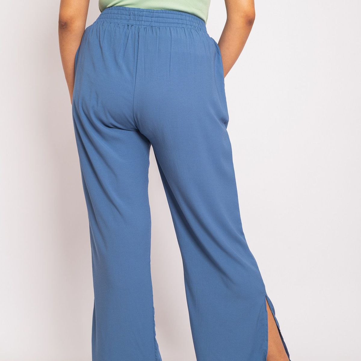 PYT - Pantalón con Abertura Chalis Mujer