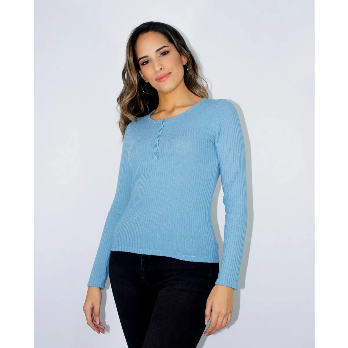 PEYITO - Polo manga larga mujer