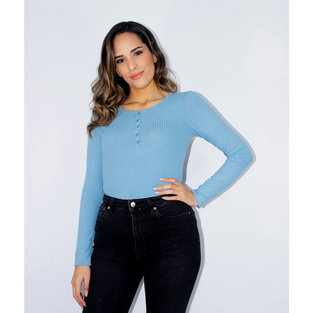 PEYITO - Polo manga larga mujer