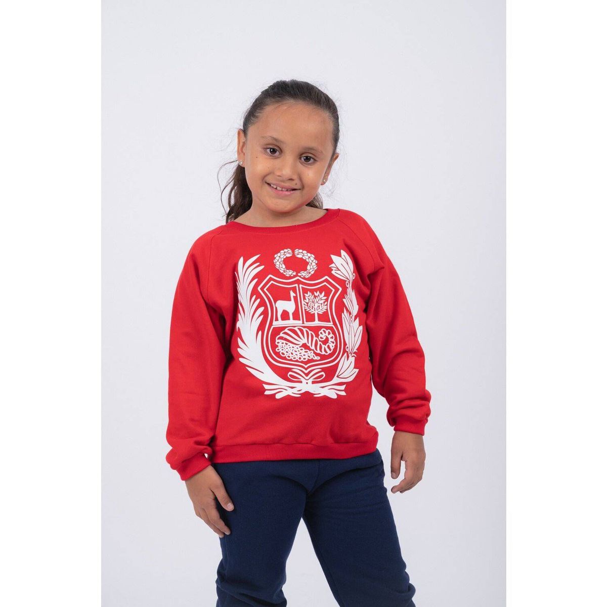PEYITO - Polera Afranelado Escudo Nacional Perú Niños Unisex