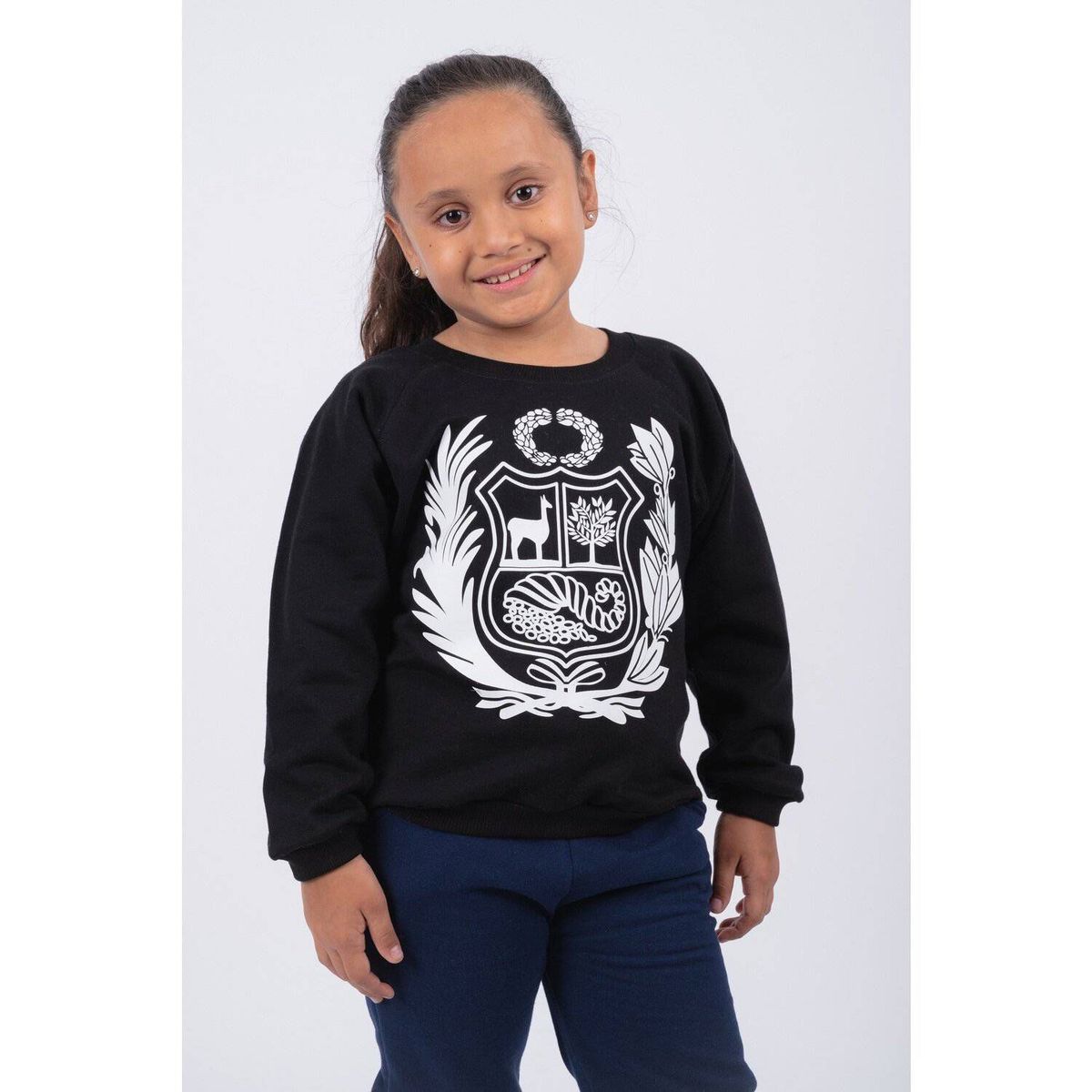 PEYITO - Polera Afranelado Escudo Nacional Perú Niños Unisex