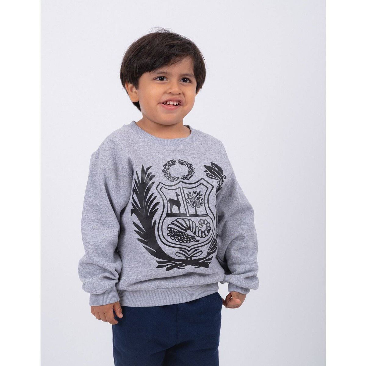 PEYITO - Polera Afranelado Escudo Nacional Perú Niños Unisex