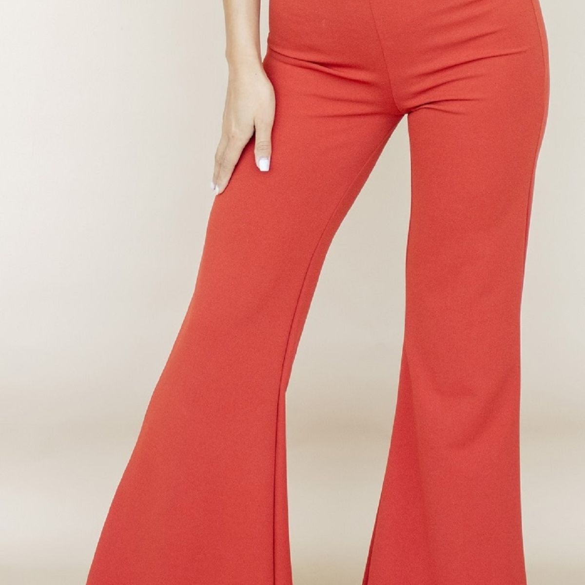 PYT - Pantalón Palazo Scuba Crepe Mujer