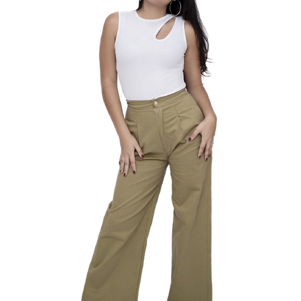 PYT - Pantalón Baggy Drill Mujer