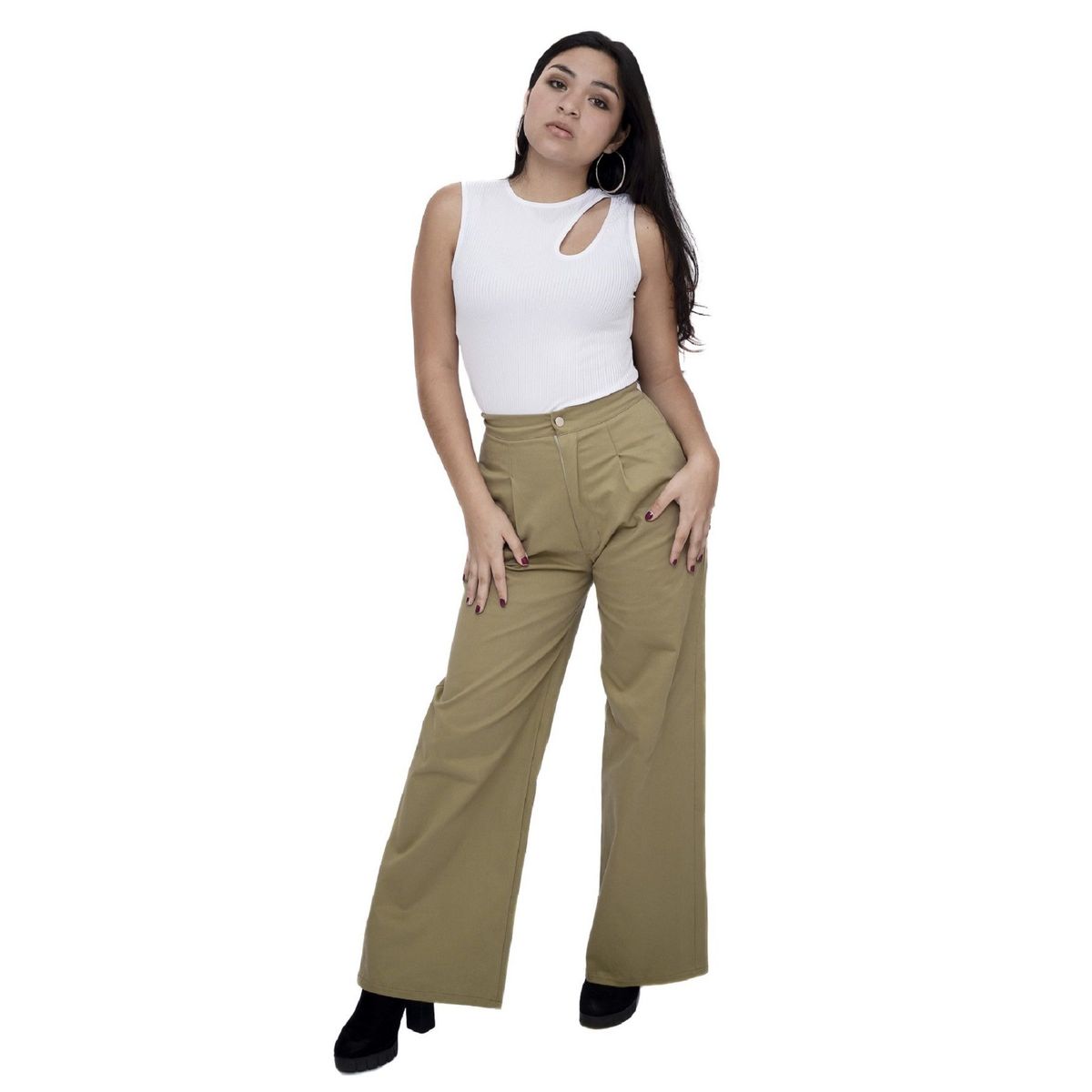 PYT - Pantalón Baggy Drill Mujer