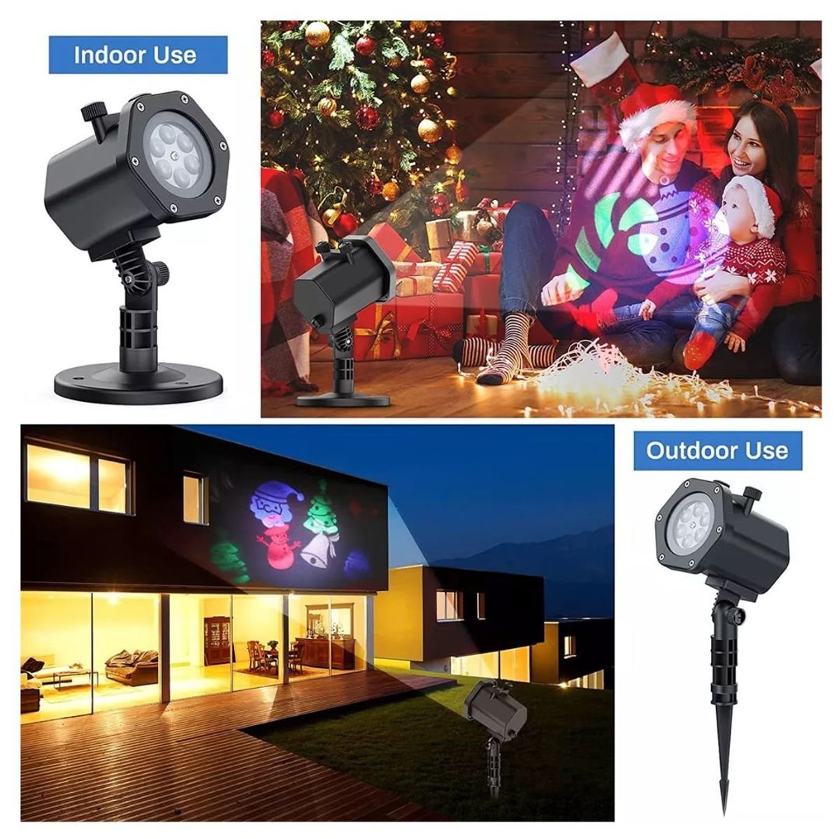 SEISA - Luces Navidad / Proyector Luces LED - 12 Motivos