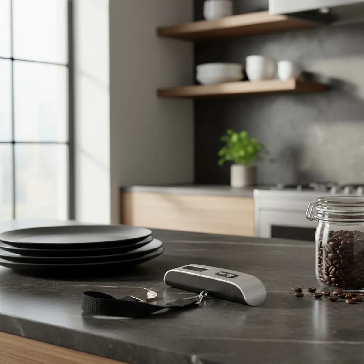 JPSYSTEMS - Balanza portátil de Mano Digital 50kg para maleta de viaje Luggage