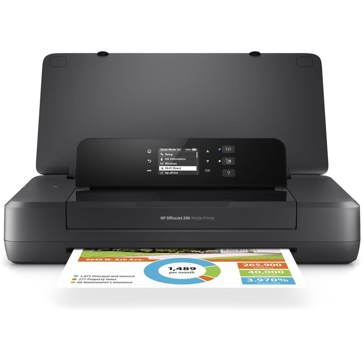 HP - Impresora HP Officejet 200 Mobile Inkjet Printer Wireless - CZ993A