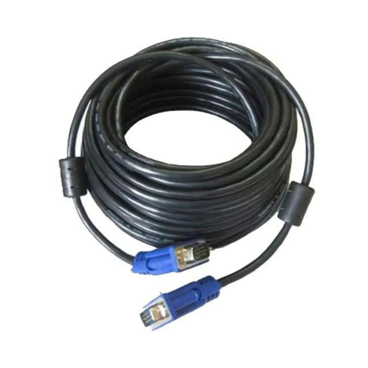 GENERICO - Cable Vga A Vga 10mts 15 Pines C/ Doble Filtro Macho A Macho