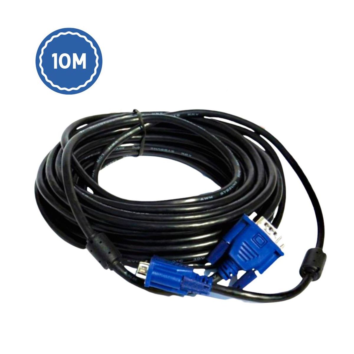GENERICO - Cable Vga A Vga 15mts 15 Pines Doble Filtro Macho A Macho