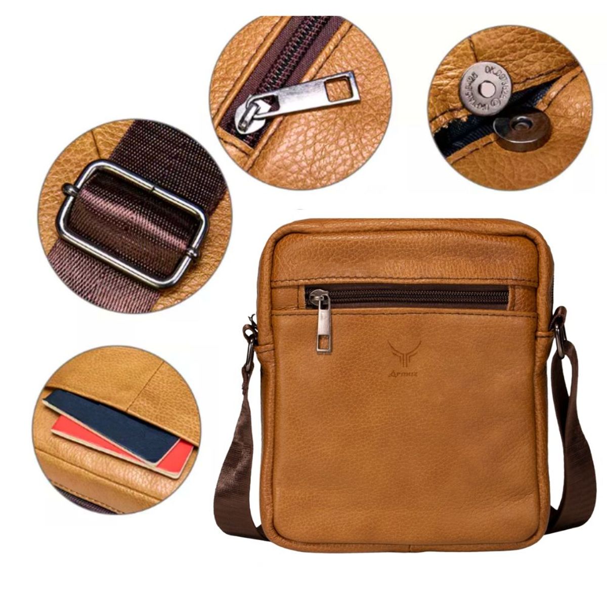 ARMUZ - Mini-Morral de cuero genuino Mujer