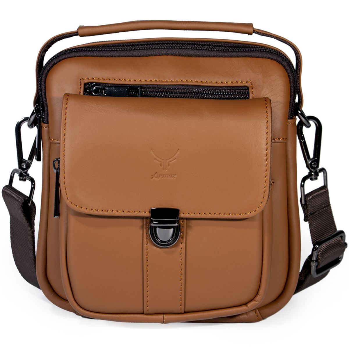 ARMUZ - Morral de Cuero Vacuno 7438 - Mujer