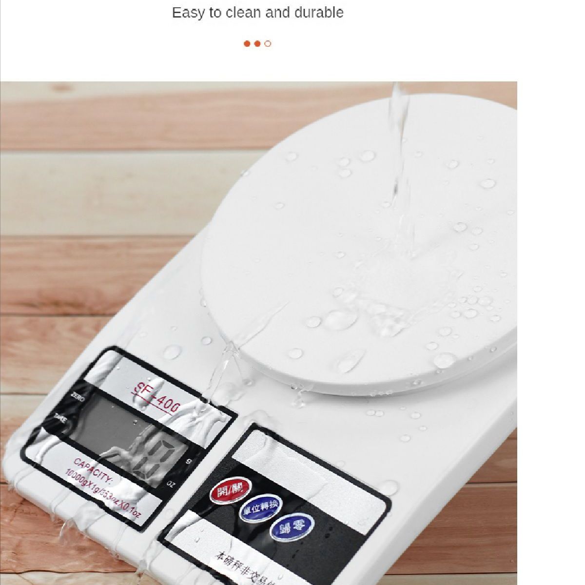 GENERICO - Balanza Gramera Digital de Cocina hasta 10 kg