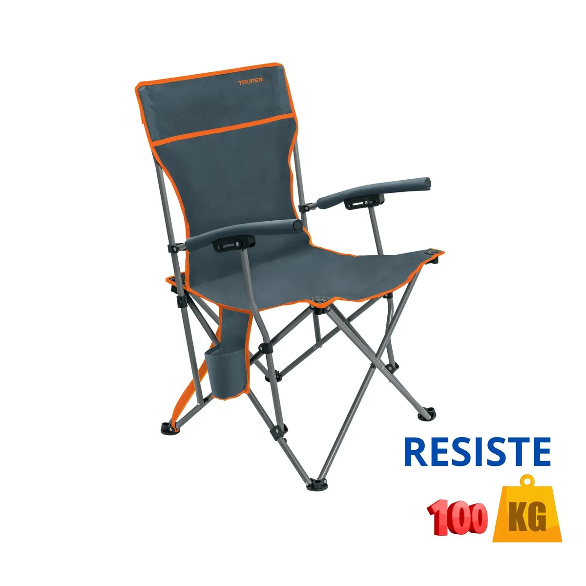 TRUPER - Silla de playa camping portatil plegable - truper